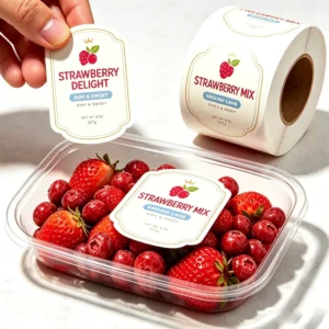 Custom Holographic Heat Resistant Oil Proof UV Resistant Eco Friendly Waterproof Vinyl Labels