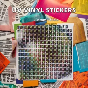 Custom Holographic PVC Die-Cut UV-Protected Waterproof Vinyl Labels