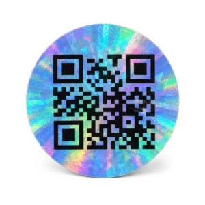Custom Holographic QR Code Anti-Counterfeit Security Labels for Brand Packaging