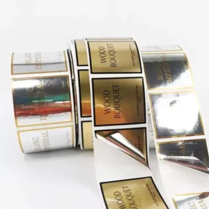 Custom Holographic Vinyl Adhesive Candle Labels, Private Brands, Waterproof, Durable