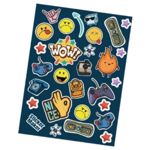 Custom Holographic Vinyl Self-Adhesive Multi-Pattern Sticker Set