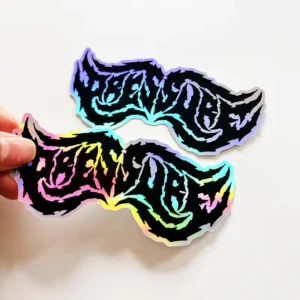 Custom Holographic Vinyl Waterproof Die-Cut Logo Label Stickers Private Design Customized Printing