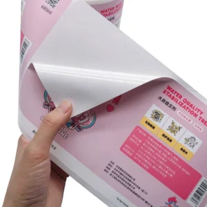 Custom Holographic Waterproof Adhesive Vinyl Sticker Roll with Logo Printing for Business Labels