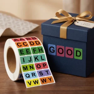 Custom Holographic Waterproof Self-Adhesive Gift Box Labels