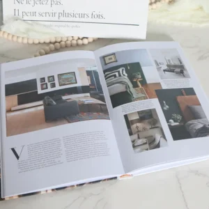 Custom Home Living Room Decoration Brochure Catalogue Printing Faux Books