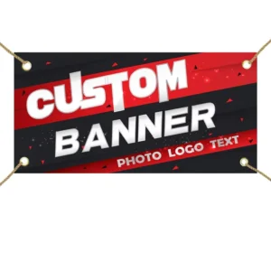 Custom Indoor and Outdoor Banners and Signs with Photo, Logo, or Text for Parties and Businesses
