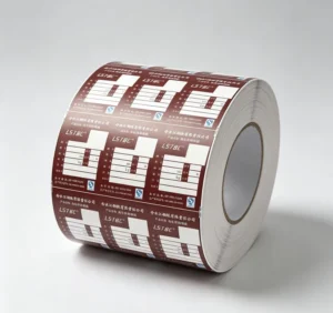 Custom Industrial Adhesive Metal Steel Tag Labels, Waterproof Self-Adhesive Barcode Roll Labels for Steel Mill