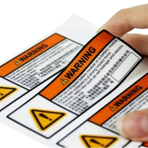 Custom Industrial Warning Safety Labels Durable Vinyl Adhesive Stickers for Machinery Equipment Arc Flash Danger and Caution