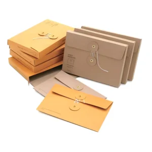 Custom Inner Design Kraft Paper A3 A4 A5 Packaging Letter Envelope