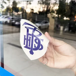 Custom Inside Reverse-Printed Transparent Static Cling Window Sticker for Shop