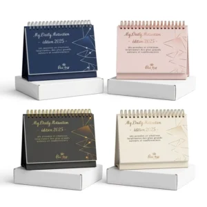 Custom Inspirational 365-Day Wire-O Binding Desk Calendar Daily Planner