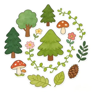 Custom Irregular Cartoon DIY Decorative Stickers