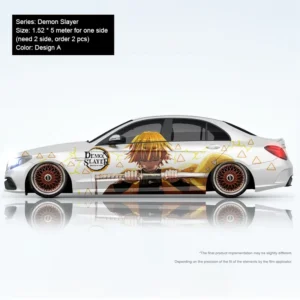 Custom Itasha Anime Side Vehicle Sticker Vinyl Car Wrap