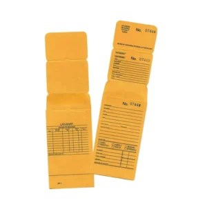 Custom Jewelry Repair Envelopes with Sequential Numbers, 3-Part Tearable Structure, Bright Colors