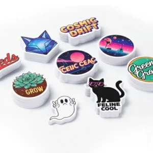 Custom Kiss-Cut Vinyl Sticker Sheet Waterproof Self-Adhesive Die-Cut Stickers for Product Labeling
