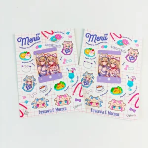 Custom Korean Style Waterproof Vinyl Sticker Sheets Kiss Cut Shapes