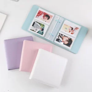 Custom Kpop Photo Album with Transparent 40-Pocket PU Cover for Photocard Storage and Collection