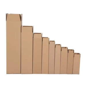 Custom Kraft Cardboard Mailer Packaging Box, Brown, White, or Black, 65 x 65 x 250 mm, for Cosmetic Bottles and Gifts