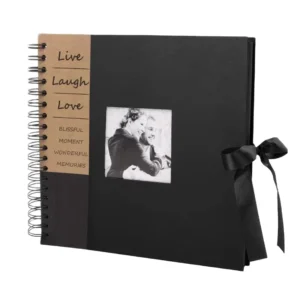 Custom Kraft Paper DIY Scrapbook Transparent Photo Album for Anniversaries