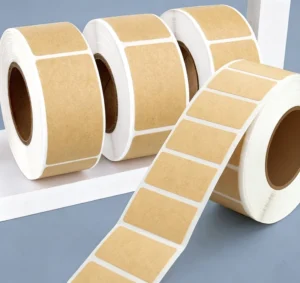 Custom Kraft Paper Removable Writable Self-Adhesive Brown Labels for Bottles, Jars, Storage, and Wedding Decoration
