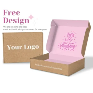 Custom Kraft Portable Biodegradable Compostable Corrugated Clothing Mailer Box