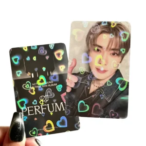 Custom Large A4 Art Paper Offset-Printed Foil Holographic Glossy Cardboard Poster K-Pop Photocards