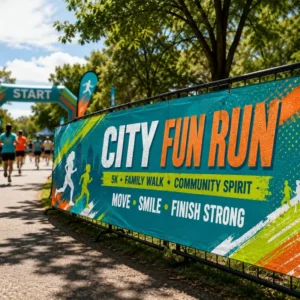 Custom Large Airflow Mesh Fence Scrim Fabric Banner for Sports Events