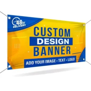 Custom Large-Format Vinyl Banner Printing Service, UV-Printed, UV-Resistant and Waterproof, for Retail Store Facades and Trade Shows