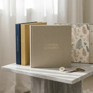Custom Large Linen-Cover Hardcover Baby Photo Book