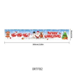 Custom Large Plastic Die-Cut Portable Banner for Outdoor Advertising, Christmas and Birthday Party Backdrop