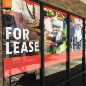 Custom Large Vinyl Logo Window Decals for Business Storefronts