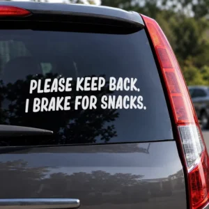 Custom Laser Die Cut Car Decals Removable UV Proof Vinyl Window Stickers for Auto Body