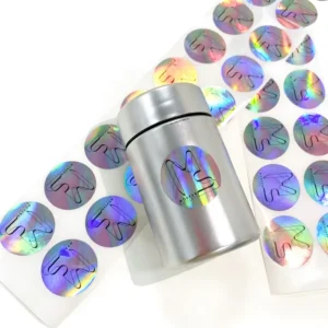 Custom Laser Hologram Waterproof Full-Color Die-Cut Vinyl Label Stickers