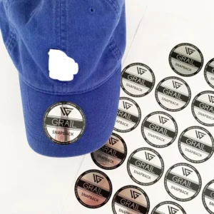 Custom Laser Metallic Silver Foil Hologram Stickers for Hard Hats and Snapback Hats