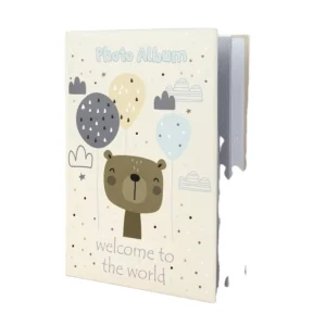 Custom Leather Cover 6-Inch Photo Album with 300 Pockets for Family Wedding Scrapbook