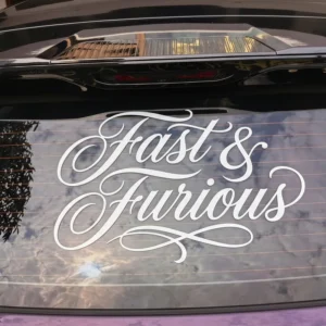 Custom Letter Logo Adhesive Weatherproof Vinyl Transfer Stickers Outdoor Vehicle Use Die Cut Car Decal Window Stickers Made