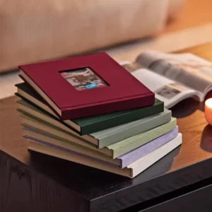 Custom Linen Photo Album with Multiple Color Options for Mini Film Storage