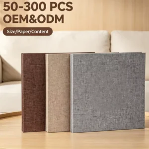 Custom Linen Self-Adhesive DIY Photo Album 12 x 18 Inch Large Capacity Family Handmade