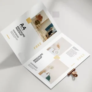 Custom Logo A4 Full Color Glossy Hardcover Brochure Printing Service