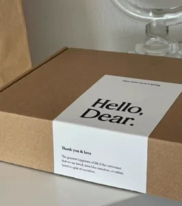 Custom Logo Adhesive Sticker for Kraft Paper Packing Box Shipping and Sealing