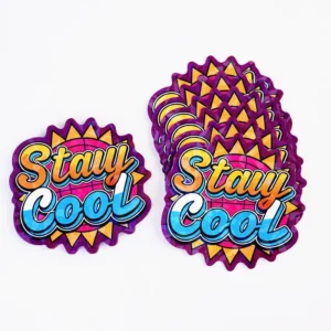 Custom Logo Adhesive Vinyl PVC Die-Cut Label Sticker