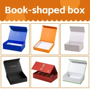 Custom Logo Black Folding Cardboard Rigid Gift Box for Jewelry, Perfume, and Clothing
