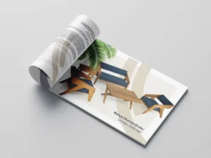 Custom Logo Catalog Printing High Quality Landscape Brochure Printing Perfect Bound Product Booklet for Furniture
