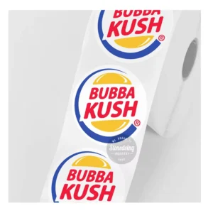 Custom Logo Circle Die-Cut Vinyl Packaging Label Stickers, Waterproof High Adhesive Roll