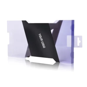 Custom Logo Clear PET Plastic Racket Packaging Sleeve with Hanger Hole Pickleball Paddle Cover Manufacturer