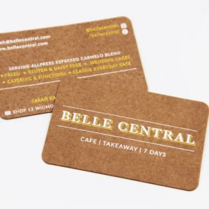 Custom Logo Coated Paper Waterproof Business Cards