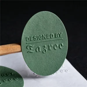 Custom Logo Color Printing 3D Embossed Matte Textured Paper Adhesive Label Stickers for Box Packaging