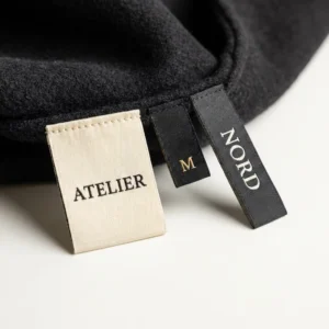 Custom Logo Cotton Twill End Fold Loop Woven Garment Labels