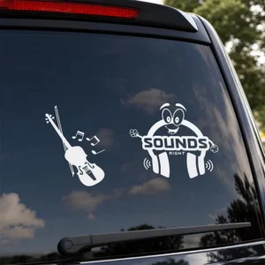 Custom Logo Die Cut Vinyl Transfer Car Decals Customized UV Resistant and Waterproof Window Transferable Car Stickers