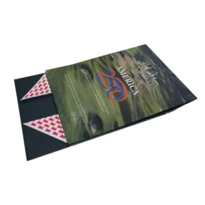 Custom Logo Eco-Friendly Paperboard Magnetic-Closure Rigid Folding Gift Box With Matte Finish and UV Coating for Weddings